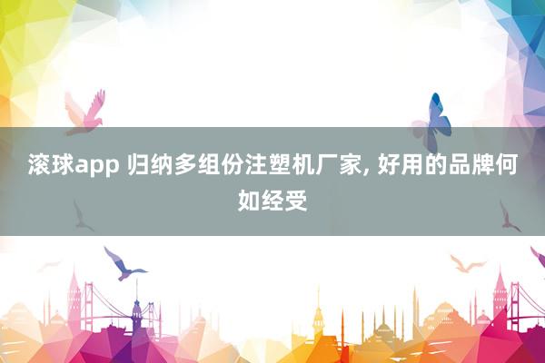 滚球app 归纳多组份注塑机厂家， 好用的品牌何如经受