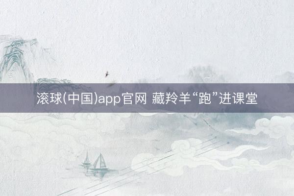滚球(中国)app官网 藏羚羊“跑”进课堂