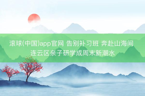 滚球(中国)app官网 告别补习班 奔赴山海间 连云区亲子研学成周末新潮水