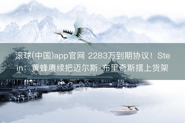 滚球(中国)app官网 2283万到期协议！Stein：黄蜂赓续把迈尔斯·布里奇斯摆上货架