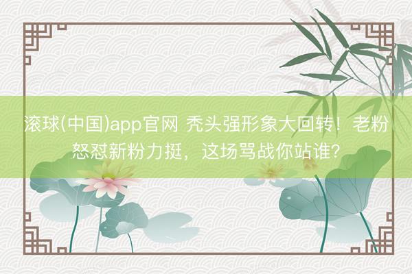 滚球(中国)app官网 秃头强形象大回转！老粉怒怼新粉力挺，这场骂战你站谁？